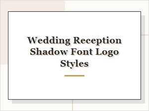 Wedding Reception Scripts & Shadows