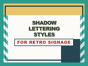 Mastering Shadow Lettering for Vintage Signage Fonts
