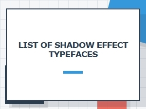 Free Fonts with Shadow Effects for Projects