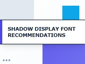 Discover Free Shadow Display Fonts for Personal Projects