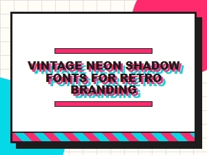 Premium Neon Fonts for Retro Branding
